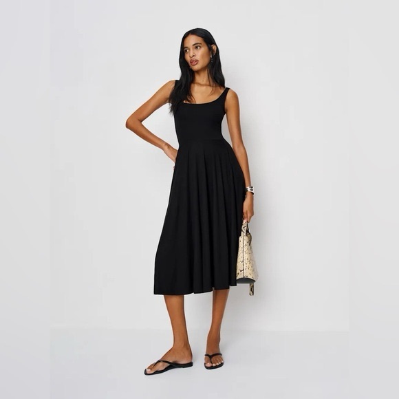 Reformation Dresses & Skirts - Reformation Rou Knit Sleeveless Midi Dress in Black Jersey